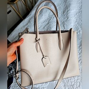 Elegant Cream Handbag Kate Spade Tote Bag Handbag purse clutch laptop satchel